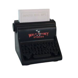 Disney Parks 100 Mickey Mouse Walt Disney Studios Typewriter Sticky Note Holder